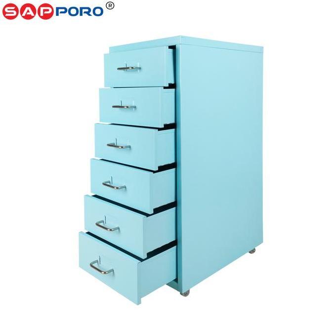 Dicdoc- Sapporo Alzey - Lemari Kantor | Lemari Besi Portable 6 Laci