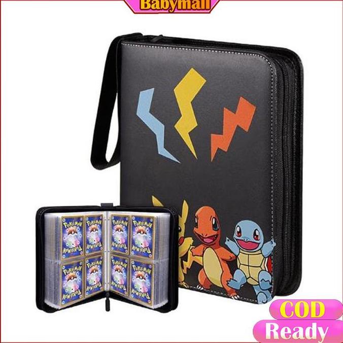 hribarkah631 - 400 buah model folder keren daftar saku album pokemon map binder mainan anak-anak alb