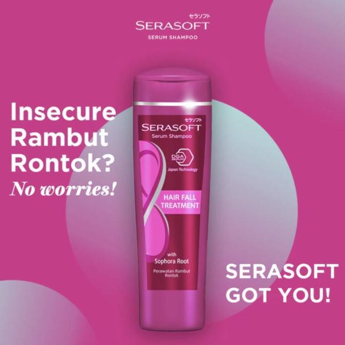 Indoc- Serasoft Shampoo 340Ml / Shampo / Sampo Hair Perawatan Rambut Varian Hairfall / Dandruff / Sh