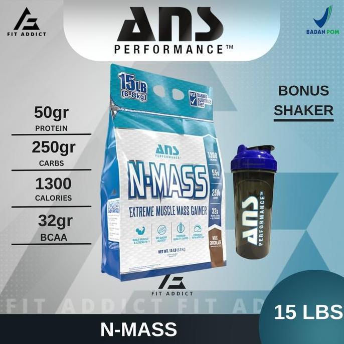 Capslock- Ans Nmass N-Mass Gainer 15 Lbs Lb 15Lbs 15Lb Weight Gainer N Mass