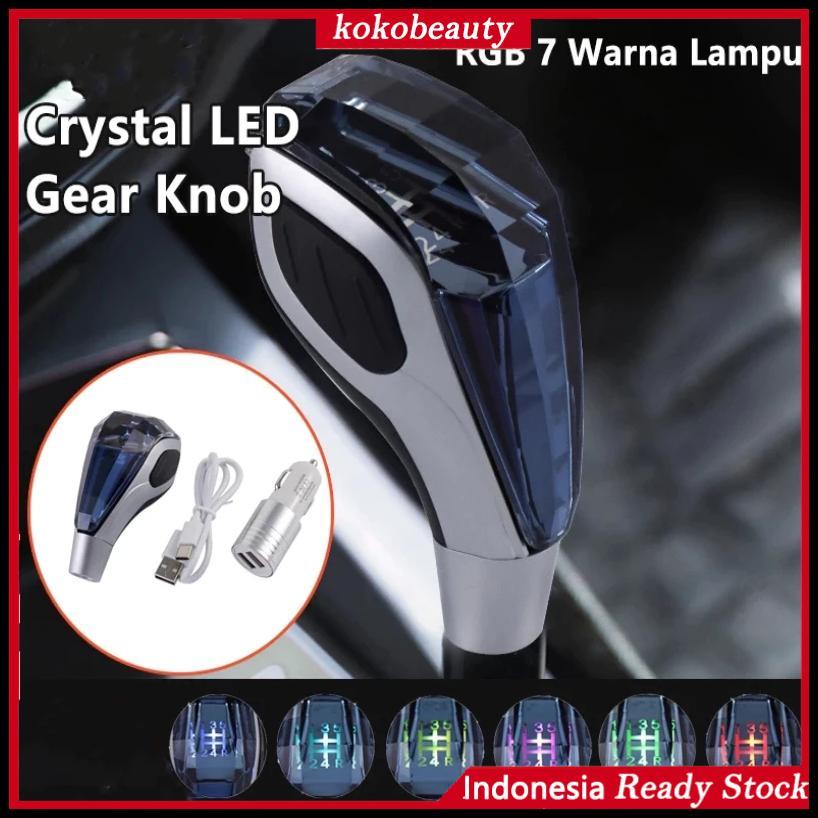 Shift Knob Crystal For Toyota Honda Led Light Transmisi Otomatis Tuas Persneling Handle Perseneling 