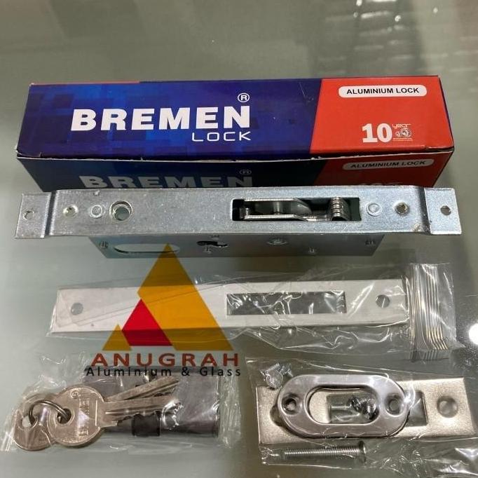 Kunci Pintu Sliding / Geser Aluminium Bremen 4423