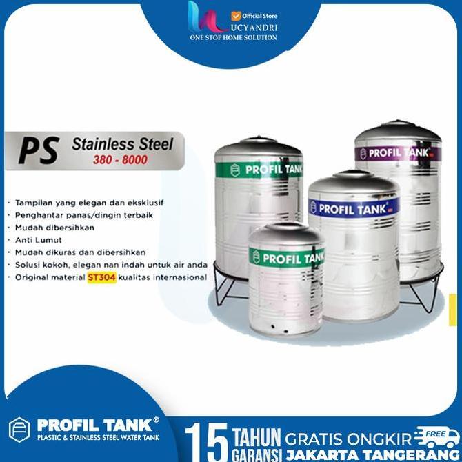 Diskon Tangki Air Stainless Profil Tank Ps 1500 Profon Pakai Kaki