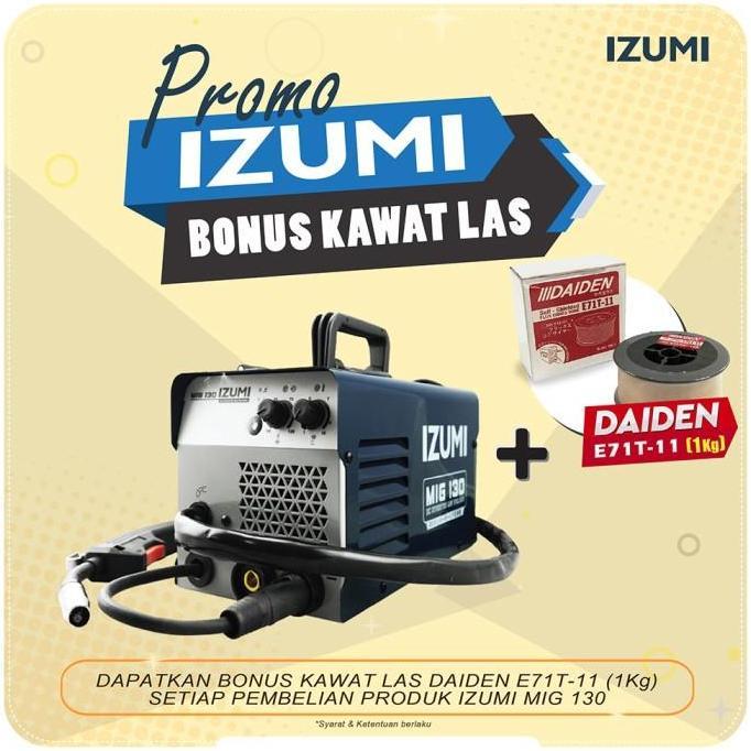 MESIN LAS MIG INVERTER WELDING TRAVO LAS IZUMI MIG 130