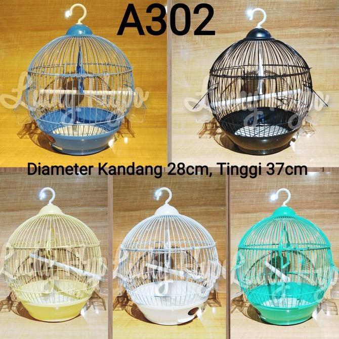 Willofbig- A302 Dayang Bird Cage Sangkar Kandang Burung Bulat Kecil Lovebird