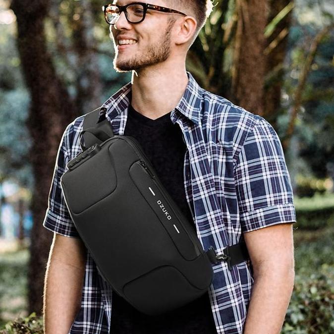 OZUKO Sling Bag 9223 - Tas Selempang Pria tas  selempang cowok sling  bag sling bag besar BS