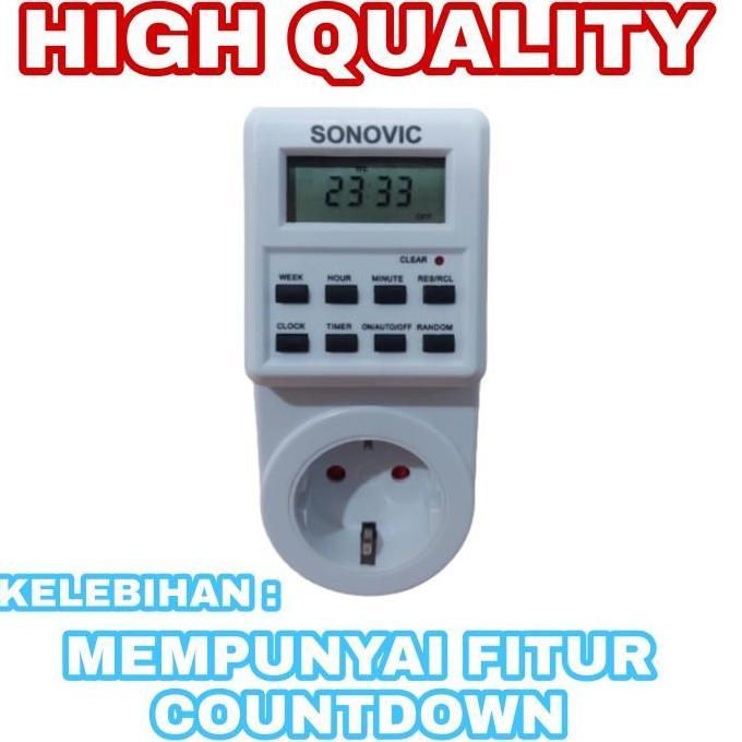 Nontizem- Stop Kontak Timer Listrik Digital Kitani/Stopkontak Timer Digital