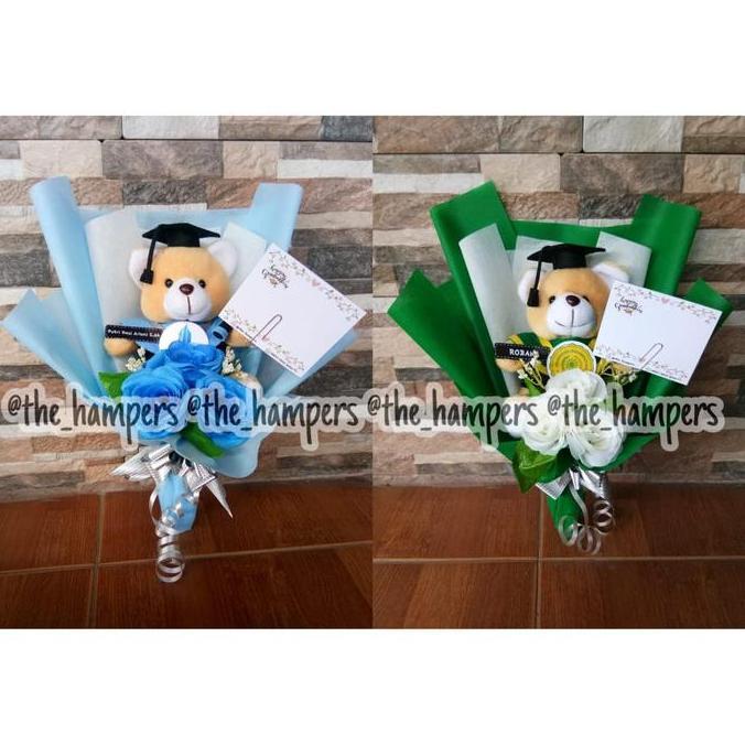 buket boneka , buket bunga , hadiah wisuda , buket boneka wisuda murah LM