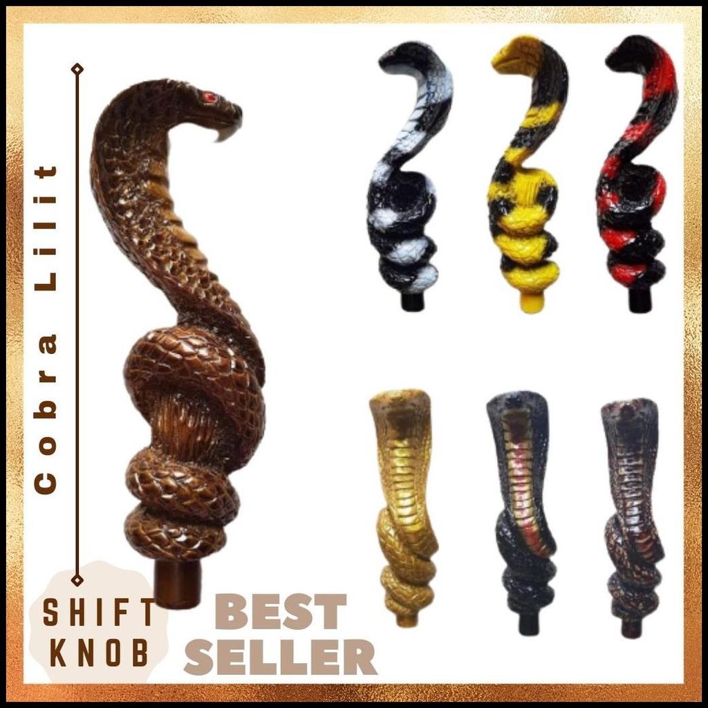 Shift Knob Persneling / Tuas Gigi Tongkat Perseneling Mobil Manual Motif Ular Cobra