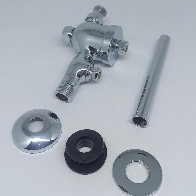 Spesial Push Kran Urinar Kran Tekan Urinoir Model Toto Full Kuningan - Pipa Lurus