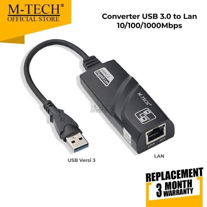 Usb Lan Adapter / Usb Lan 3.0 / Connector Usb Lan - M-Tech