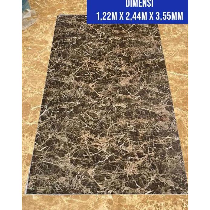 UPVC Marmer Panel Marmer Sheet Backdrop TV Multiplex Pelapis Dinding Dekoratif Pengganti HPL