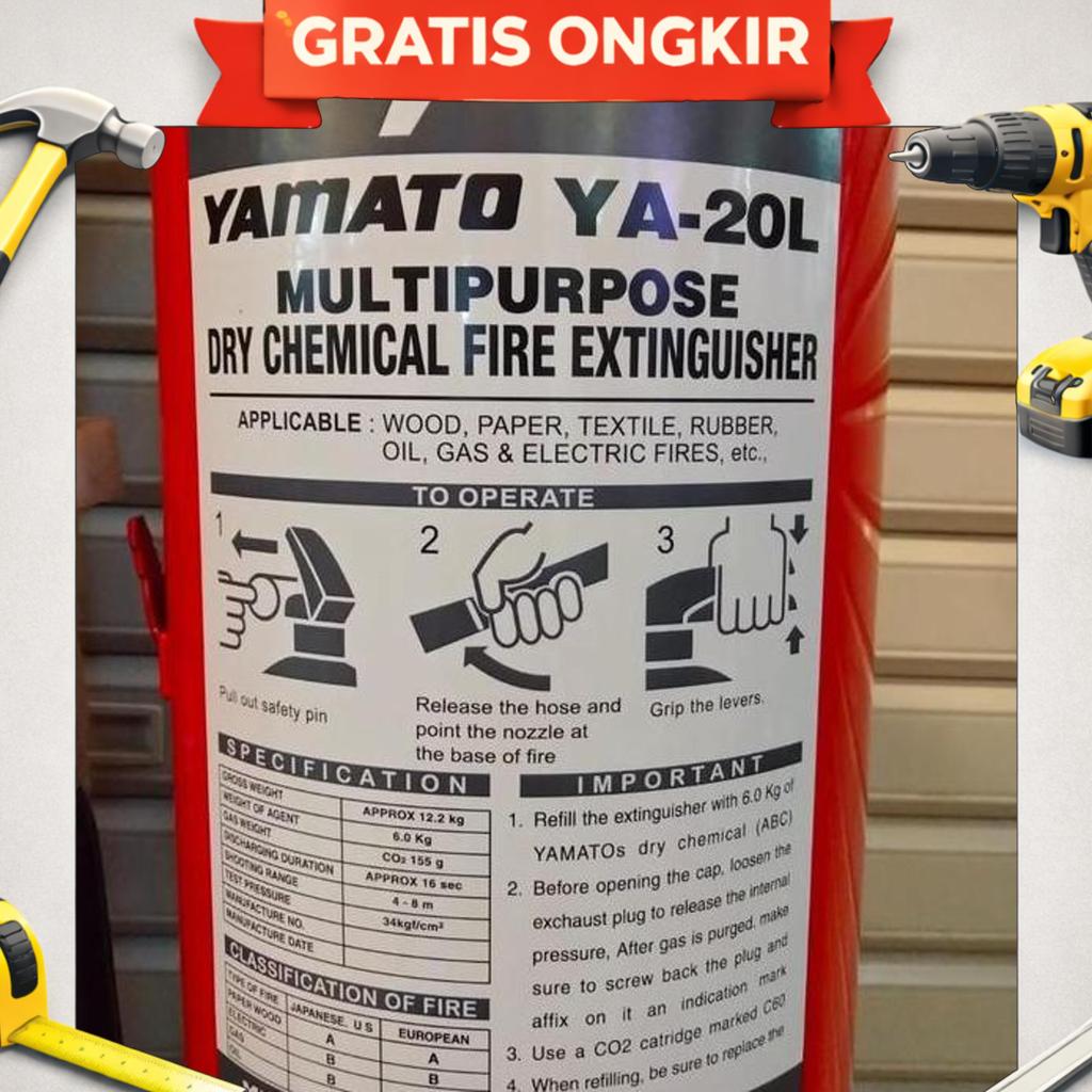 Apar Alat Pemadam Api Yamato Powder 6Kg