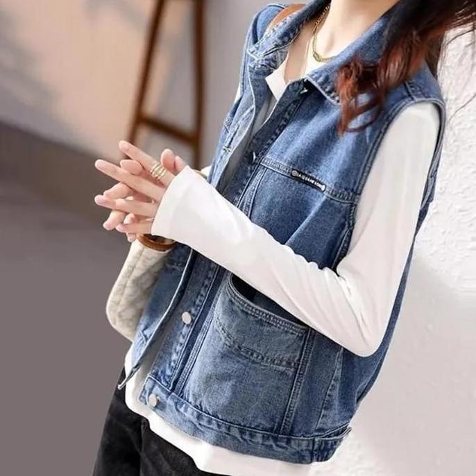 DS86 - 982-ROMPI JEANS WANITA/ROMPI WANITA/BLAZER JEANS WANITA Atasan Panjang