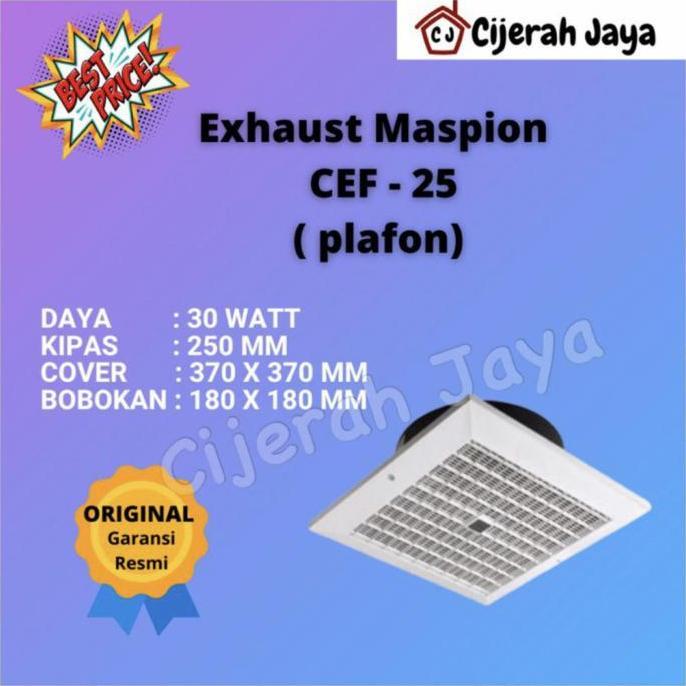 Maspion Exhaust Fan CEF 25 10 inch ( Plafon )