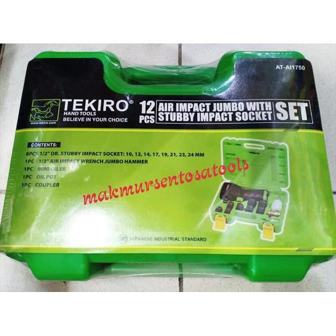 Air impact Jumbo Witch Stubby Impact Socket set 12pcs Alat Pembuka Baut Tenaga Angin Set 12 pcs Jumb