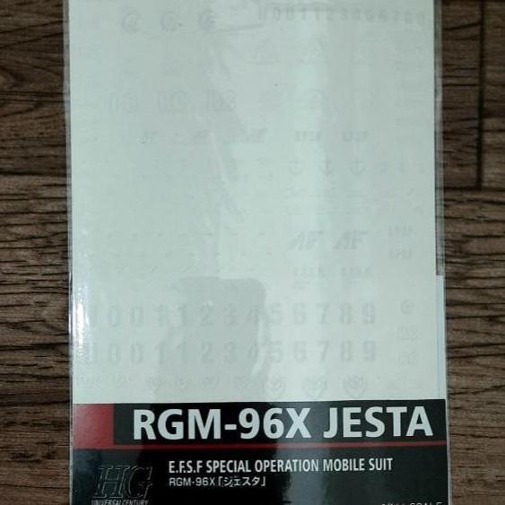 Water Slide Decal Gundam Jesta HG HGUC 1/144 Jesta Cannon
