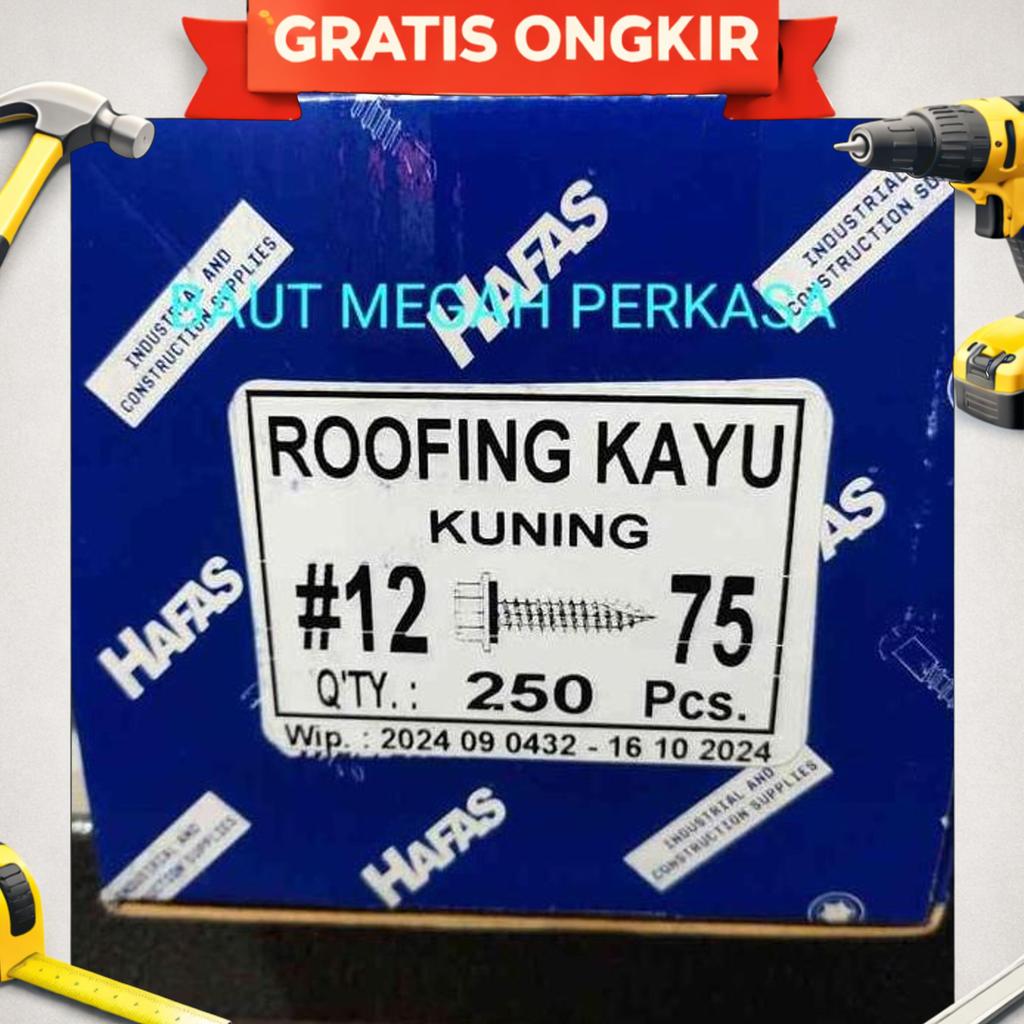 Sekrup Roofing Kayu 7.5Cm (1 Dus =250 Pcs)