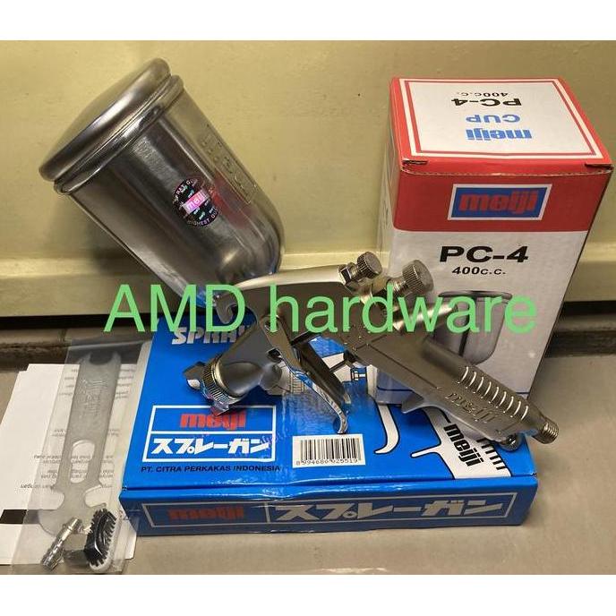 Autopic- Meiji Japan Spray Gun F75 Tabung Atas Spet Semprotan Cat Kompresor Ori