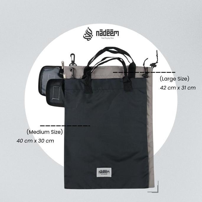 Wscx- Nadeem - Huda Shoes Bag Tas Lipat Pouch Kantong Sendal Serut Traveling Perlengkapan Haji Umroh