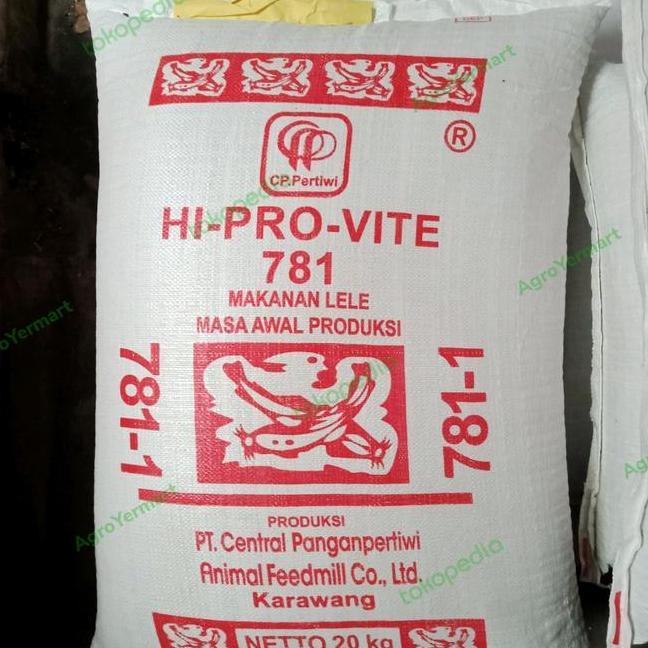 Pakan Ikan Lele Nila Pelet Hi Provite 781 1 Paket 10 Kg Cargo