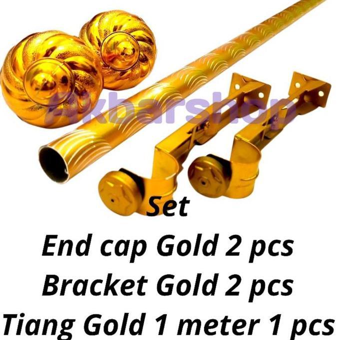 Fmly- Set  Tiang Gorden 1 Meter Full  Set Packing Buble