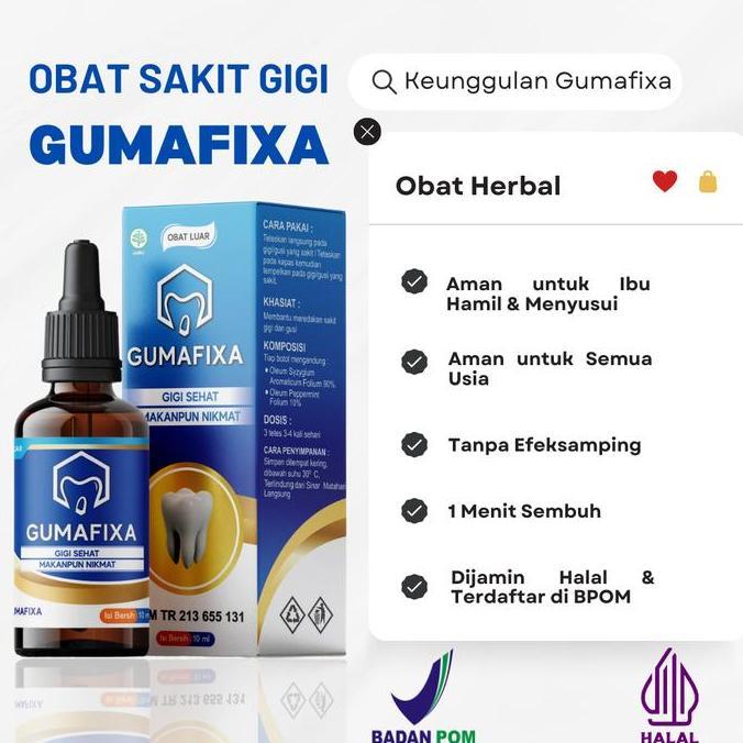 Willll- Obat Sakit Gigi Gusi &  Bau Mulut Anak Gumafixa-Bpom-Halal- Perawatan Sakit Gigi Anak - Bisa