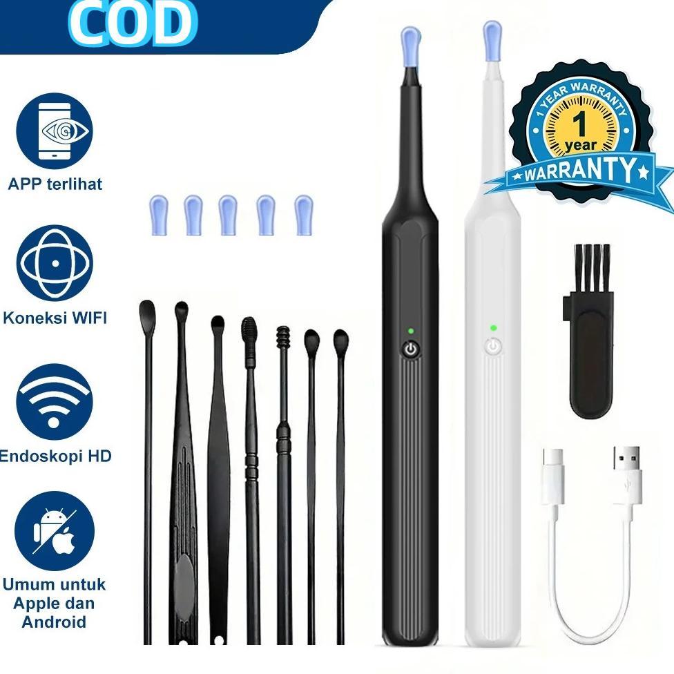 Korek Kuping Kamera LED Smart Pembersih Telinga Korek Kuping Kamera Led korek Kuping Bayi Alat Pembe