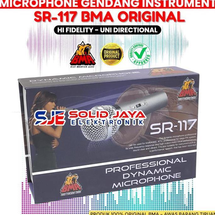 Singover- Mic Gendang Bma Sr117 Sr 117 Kendang Instrument Mik Drum Ketipung Tak Dut Mik Kabel Sr-117