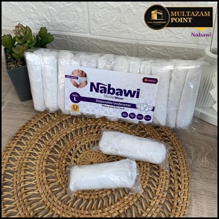 Hedona Celana Dalaman Sekali Pakai Pria Wanita Disposable Underwear Semi Katun Dewasa CD Darurat Per