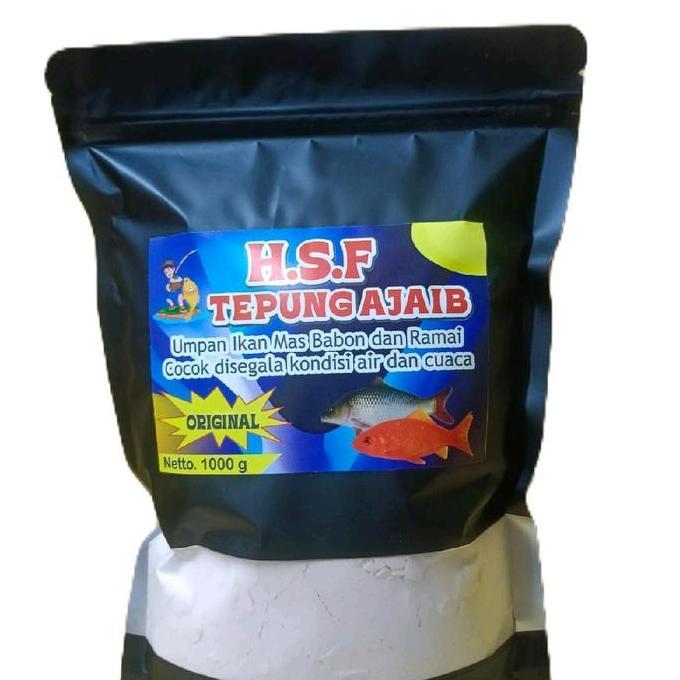 HSF. Tepung ajaib umpan ikan mas babon dan rame