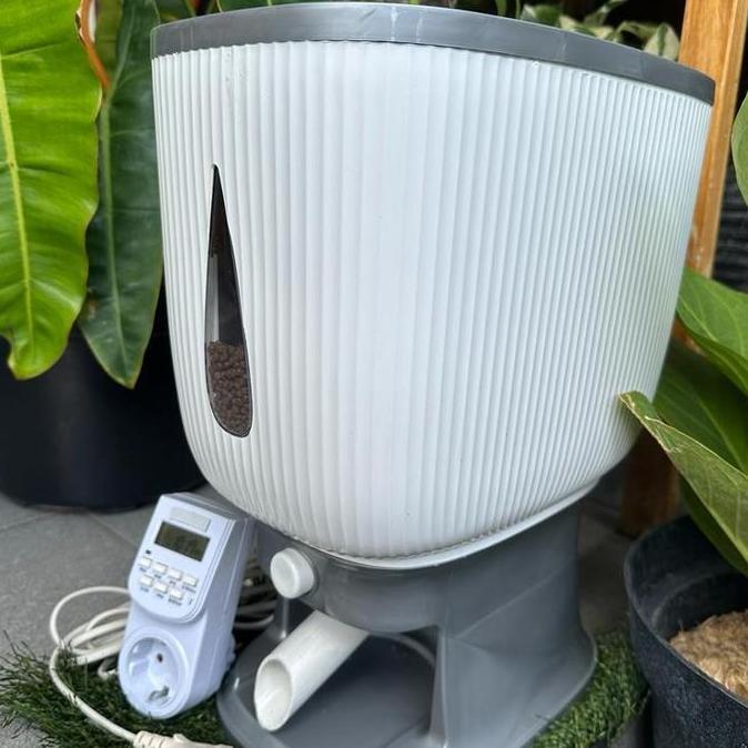Autofeeder DIY Tempat Makan Otomatis Ikan/Kucing/Anjing dll. 6kg