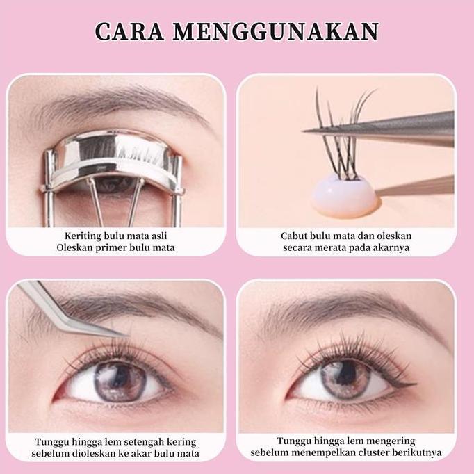 Bytwll- Virago Bulu Mata Eyelash Extension Tanam Import Bulu Mata Palsu Alami 3D Bulu Mata Palsu Dol
