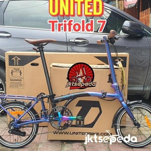 Terlaris Sepeda Lipat United Trifold 7