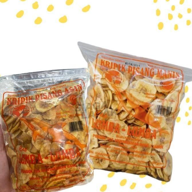 Keripik Pisang Utuh Asin Manis Lumba-Lumba 300 gram Asli Malang