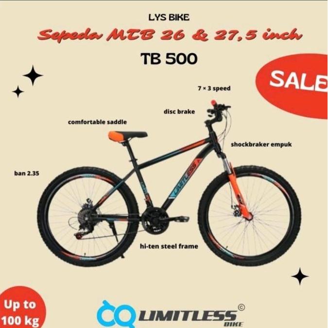 Terlaris Sepeda Limitless 26 Mtb Tb 500