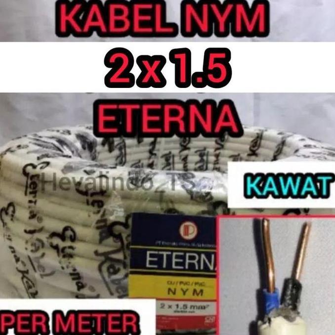 Kabel Eterna Nym Kabel 2X1.5 Kabel 2X1,5 Kabel Nym Tunggal
