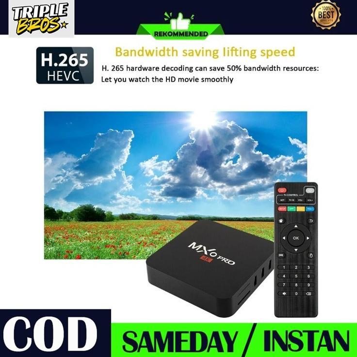 Cuci Gudang Mxq Pro 4K Android Box Smart Tv 4Gb 32Gb Quad Core Media Player Ultra Hd Live Streaming 