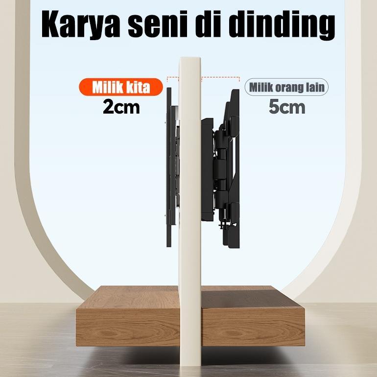 CUCI GUDANG Garansi tiga tahunbracket tv 32 inch Bracket tv led 30-120 inch kuat Kapasitas beban yan