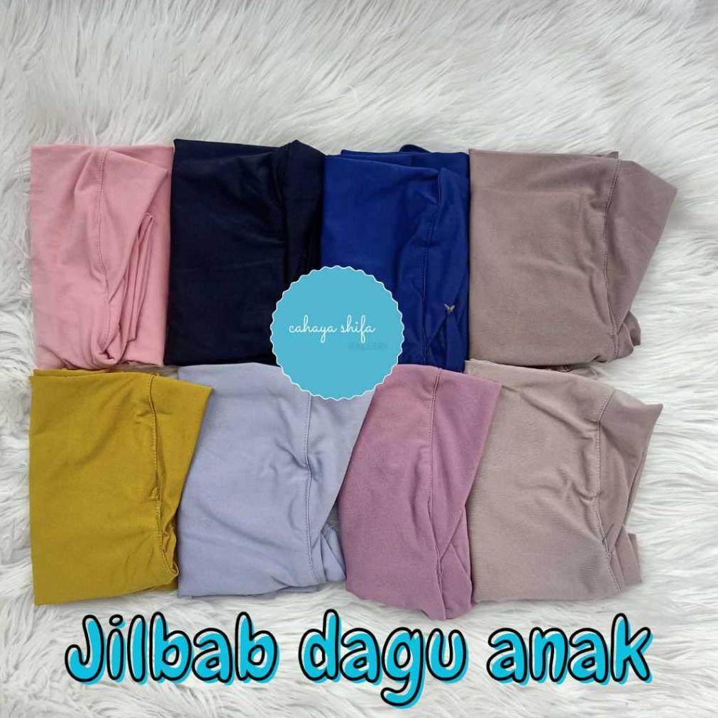 Premium Jilbab Anak Jersey Dagu/ Jilbab Anak Umur 1-5 Tahun