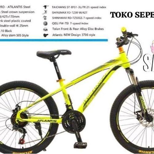 Terlaris TermurahSepeda Gunung 24 Atlantis 735/Sepeda Gunung Trendy 24 Cakram
