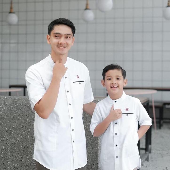 Gratong Baju Koko Couple Ayah Dan Anak Bahan Toyobo Kemko Koko Ayah Dan Anak