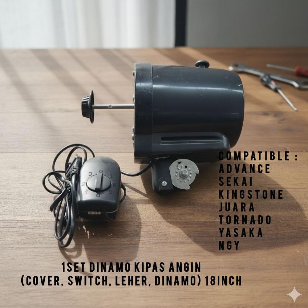 New Product 1 Set Dinamo Kipas Angin 3In1 Pnp Merk Advance Ngy Tornado Dll 18Inch Dinamo + Box Cover