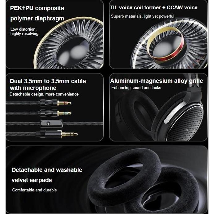 mbayem78 - fiio jt3 jt 3 dynamic driver openback headphone headset