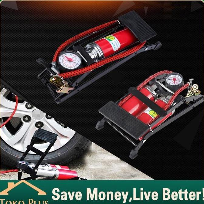 XERANA 2 Tabung Pompa Angin Pompa Injak Kaki Darurat Foot Pump Ban