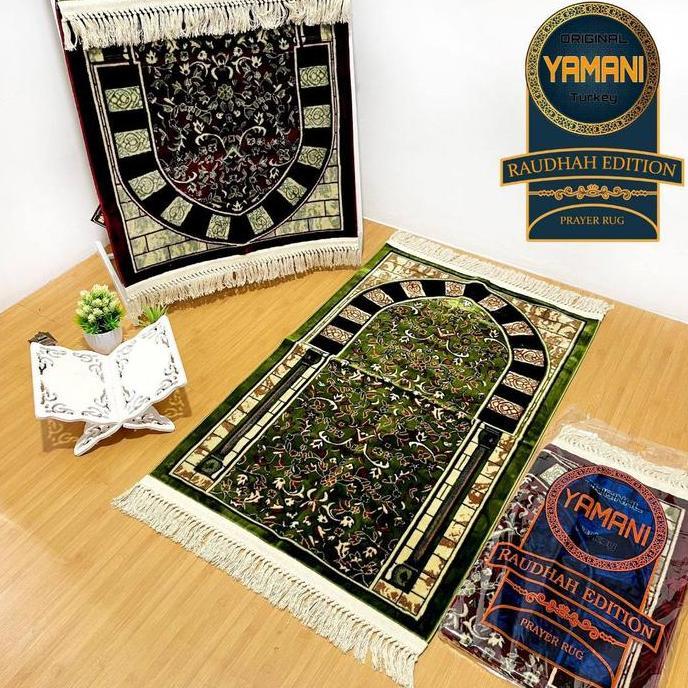 Terjangkau Sajadah Karpet Turkiye Premium Rawdah Karpet Super Tebal Rumbai Kuncir Ada Plastik
