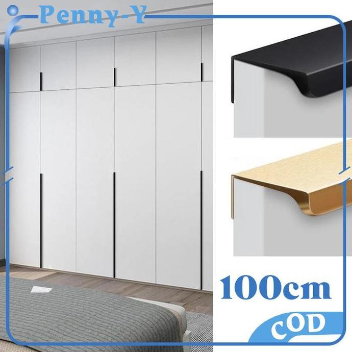 MONOLOZ Gagang Pintu Lemari Minimalis Handle Lemari Gold Tarikan Pintu Lemari
