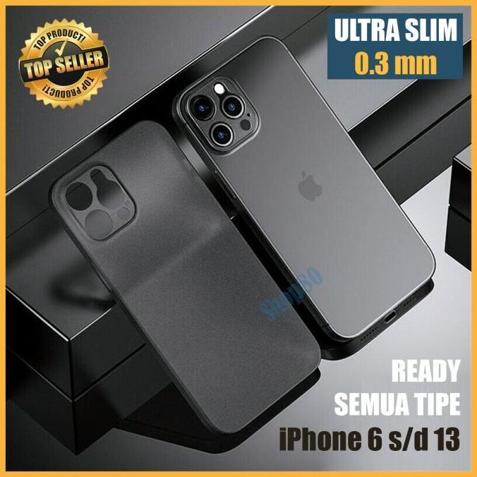 Hard Case Ultra Thin Tipis iPhone 11 12 13 14 Mini Pro Max Casing