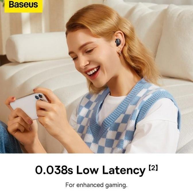BASEUS TWS BLUETOOTH EARPHONE MINI EARBUDS HEADSET ANC ENC WM05