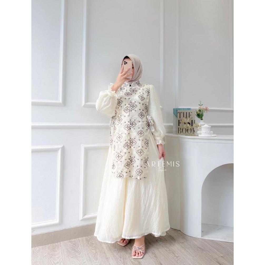 ARTEMIS FASHION - ELENA BELINA ARA x ENARA // ALESA P2 // DELINA MAXI DRESS GAMIS LEBARAN